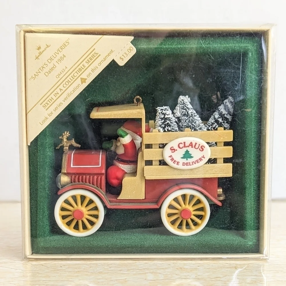 Vintage Hallmark Santa's Deliveries 1984 Collection #6 Christmas Ornament